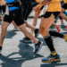 Coureurs sur le bitume pour un marathon roulant