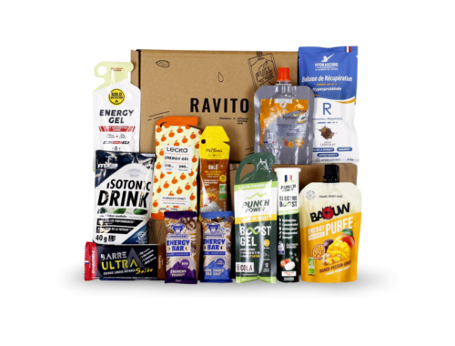 Produits de nutrition pour les coureurs dans la Box RAVITO Pédaleur et Athletes running club